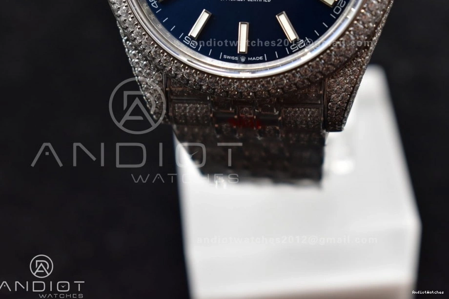 SportInspired Markers DateJust Version Blue Best Stick Diamond 897 JDF 41mm 0413